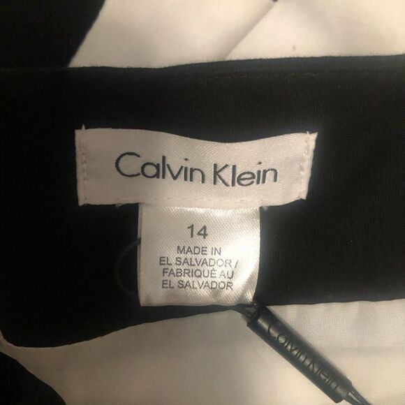 Calvin Klein black and white pencil skirt size 14. New with tags - Picture 6 of 7